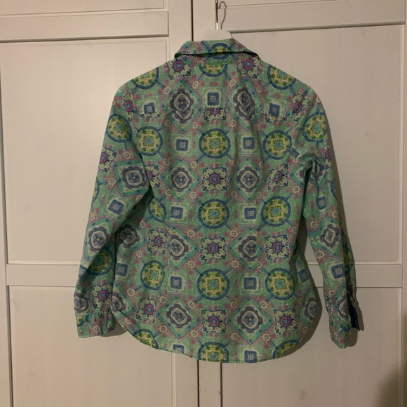 Talbots Button up Shirt Petite Medium - Picture 2 of 8